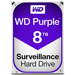 WD Purple 8TB Surveillance Hard Drives for CCTV