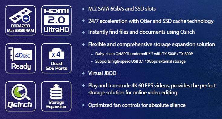 What can the Thunderbolt NAS do