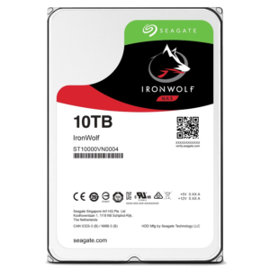 The Seagate 10tb Ironwolf NAS for Network Attached Storage Servers and NAS Solution Drives