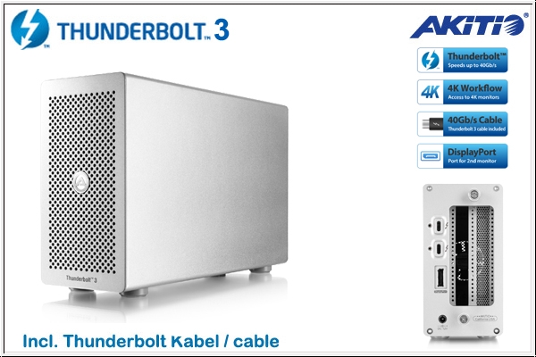 The AKiTiO Thunderbolt 3 PCIe Expansion Chassis – Thunder3