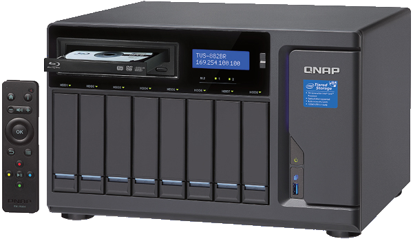 The QNAP TVS-882BR 8-Bay with i5, i7, DDR4 and 5.25 Bay for Optical Drives and more