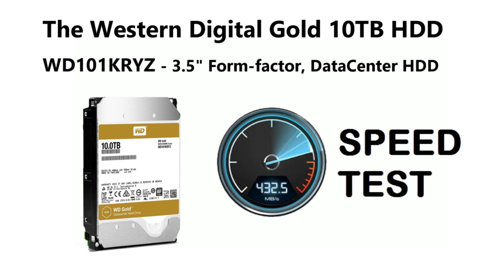 The Western Digital WD 10TB Speed test with Black Magic – WD101KRYZ ...