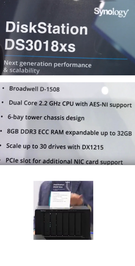 The Synology DS3018xs 6-Bay, FS1018 10-Bay Flash, DX517 5-Bay Expansion and more 4