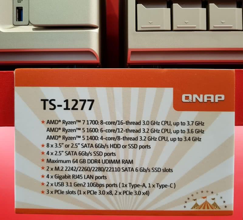 The QNAP TS-1277 12 Bay Gold Series POWERHOUSE NAS 2