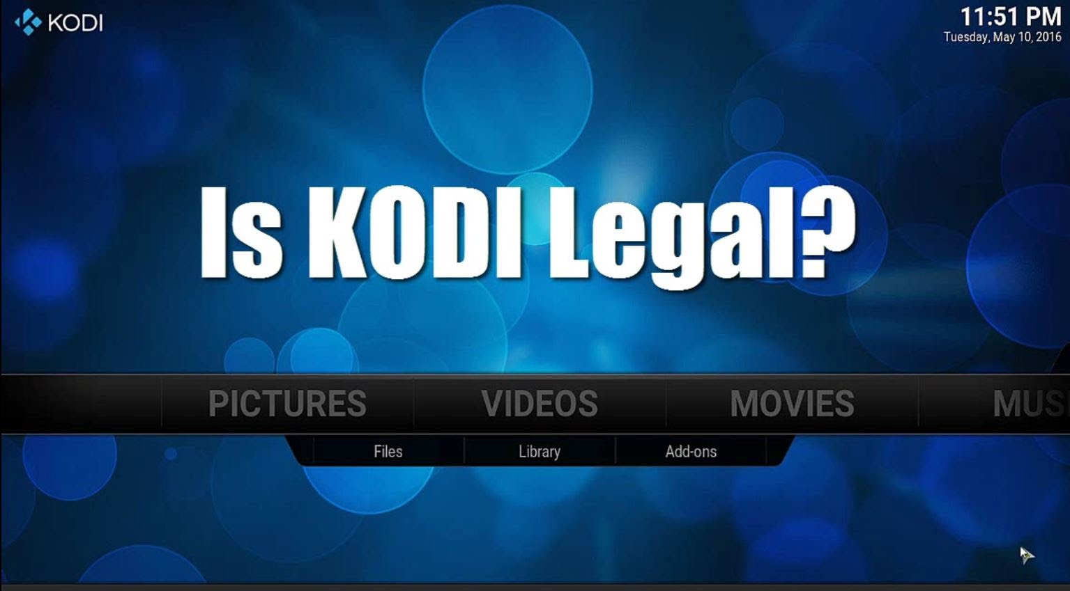 is kodi illegal or legal to watch tv on my nas