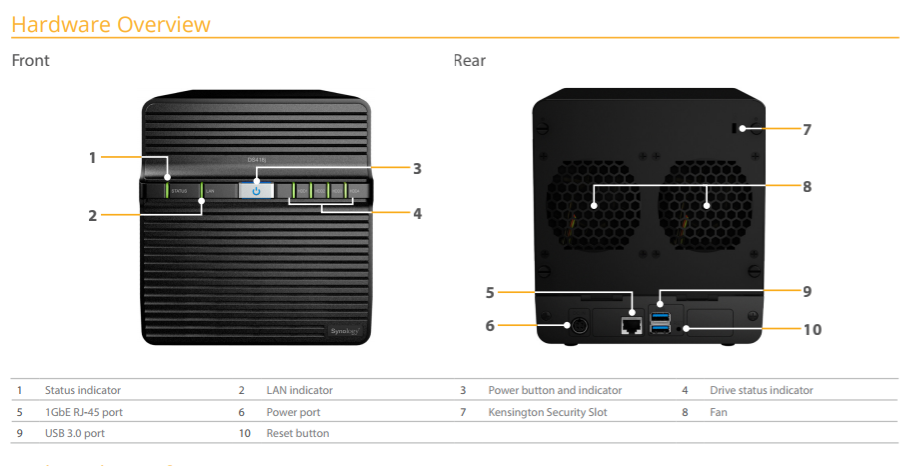 The Synology DS418J 4-Bay Cost effective Desktop NAS 4