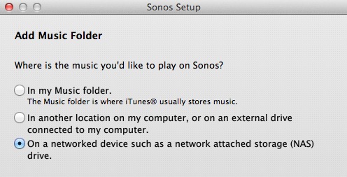 What is the best NAS for my Sonos Wireless Sound System 9