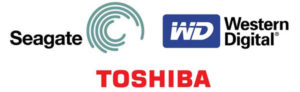 seagate hdd and wd hdd in nas or desktop pc logo