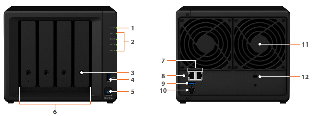 The Synology DS418PLAY 4-Bay Diskstation Multimedia NAS Server 3