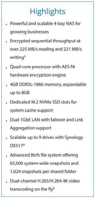 The Synology DS918+ 4-Bay Diskstation NAS Server – Specs And Details 0