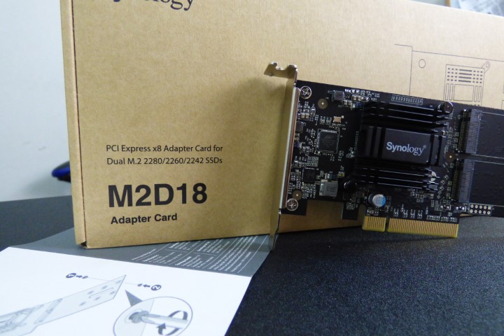 Unboxing the Synology M2D18 NVMe SSD PCIe Card – NAS Compares