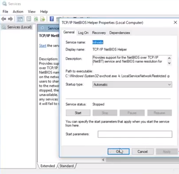 networking runs intermittently or fails with error code 0x80070035 network path not found