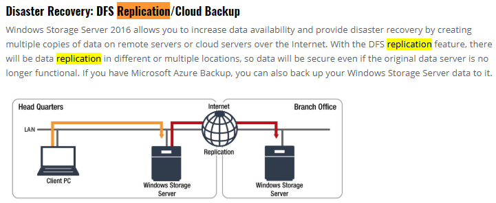 Storage Replication included in the Windows Storage Server 2016 Standard Edition?