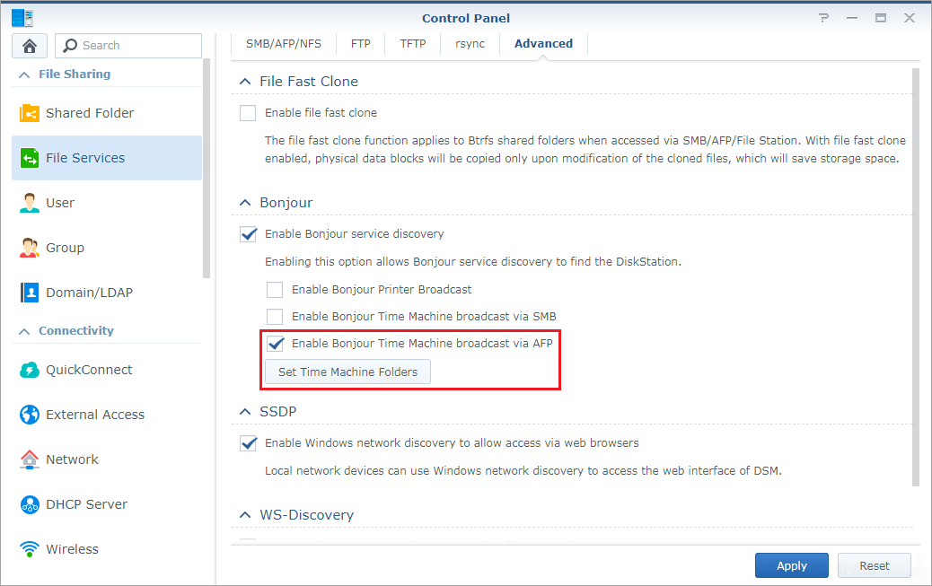 auto backup mac to synology diskstation