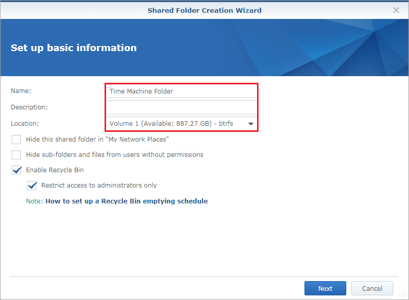 best disk format for mac time machine synology