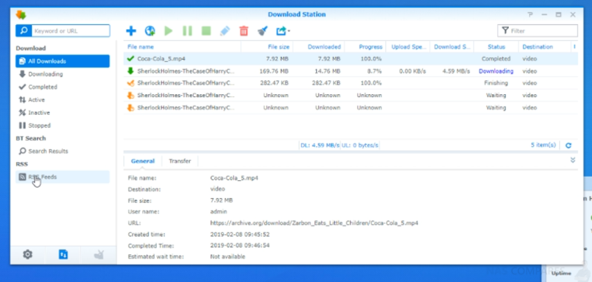 synology download station google drive