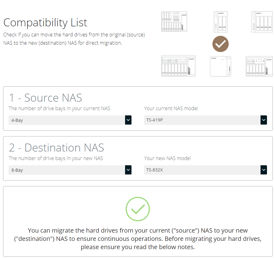 Can I get the data from old QNAP NAS to the new NAS?