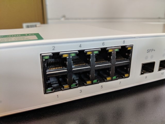 QNAP QSW-308-1C 10GbE Switch, with 3-Port 10G SFP+ (One 10GbE SFP+/RJ45  Combo Port) and 8-Port Gigabit Unmanaged Switch