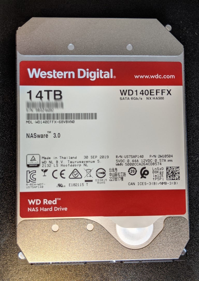 WD Red Plus 14TB HDD NAS Hard Disk Drive 5400RPM 3.5 SATA 512MB Cache  WD140EFFX