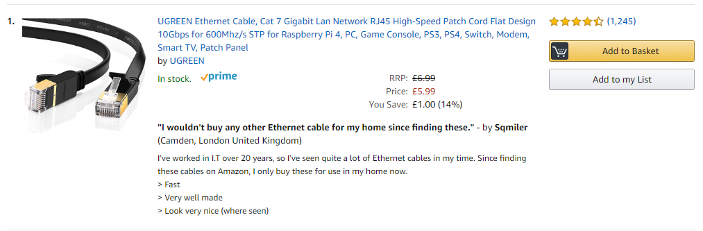 10GBE cables