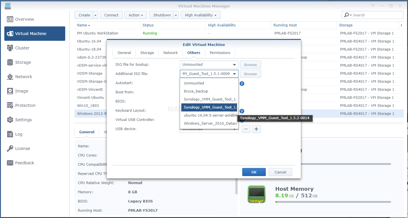 Guest tools. Synology виртуальная машина. Synology Virtual Machine Manager. Synology Backup Windows. Виртуальные машины IOS.