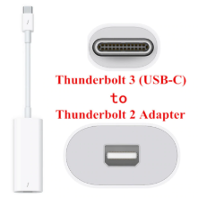 1x Thunderbolt 3 To Thunderbolt 2 Adaptateur Type C Câble USB pour Pro