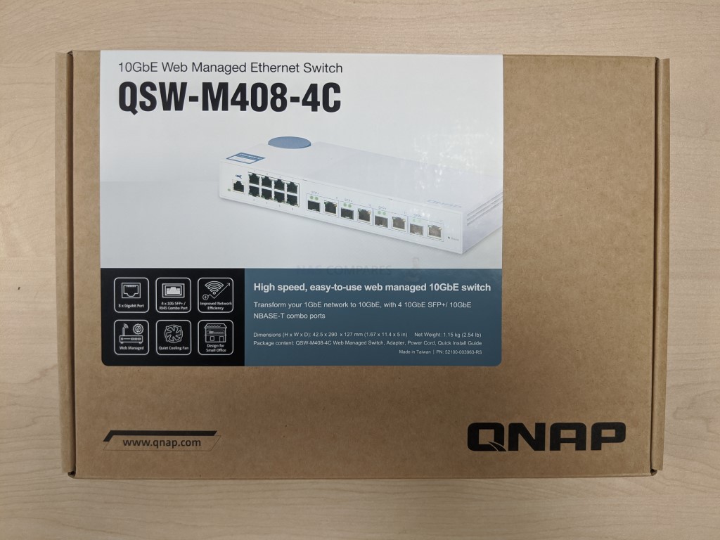 QNAP QSW-M408-4C 12-Port Gigabit Managed Switch QSW-M408-4C-US