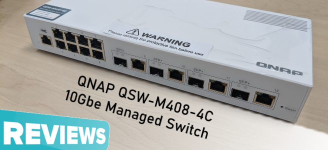 QNAP SYSTEMS QSW-M408-4C 10GbE L2 スイッチ-