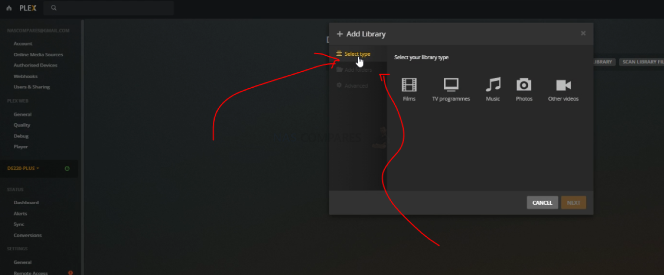 plex media server synology dsm