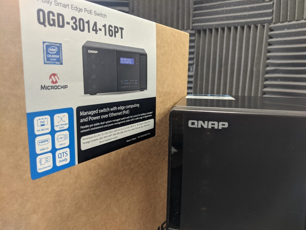 QVP-41B  NVR Server X Smart PoE Switch, Building Complete