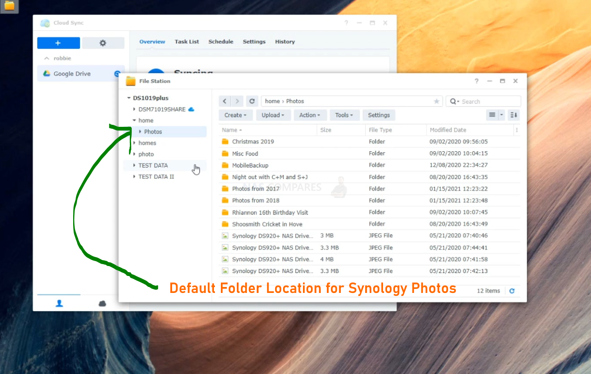 De Google Drive a Synology Drive