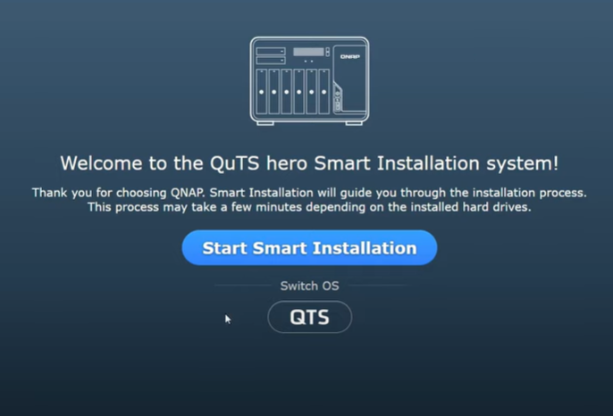 Is there an easy way to switch back to QTS?
