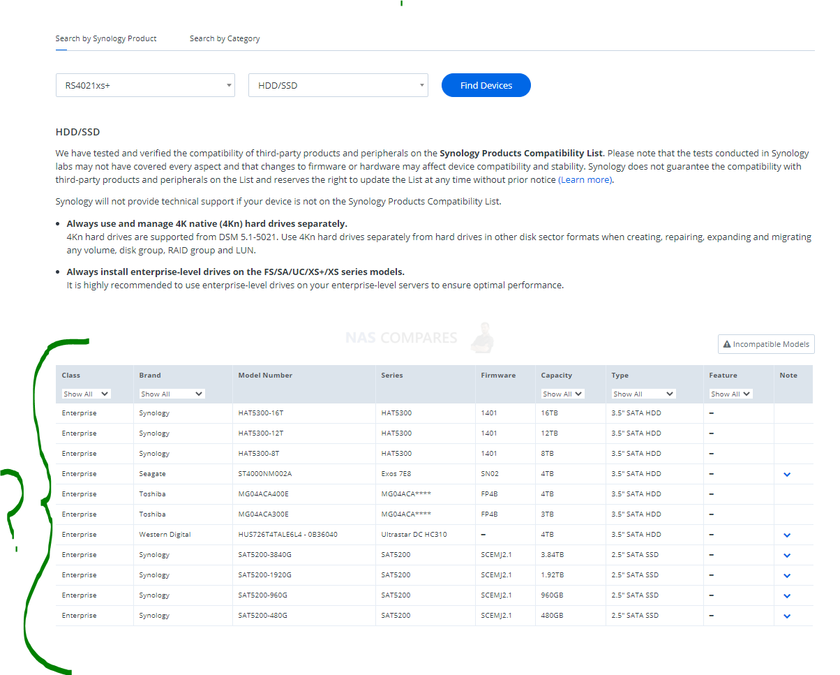 Disque dur pour NAS 16 To Synology HAT5300-16T - HDD Série