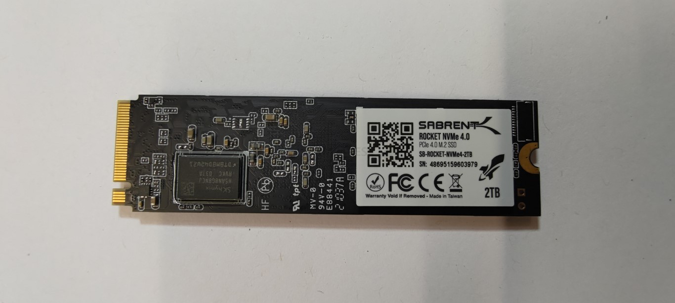 Sabrent 1TB Rocket NVMe PCIe 4.0 M.2 2280 SB-ROCKET-NVME4-1TB