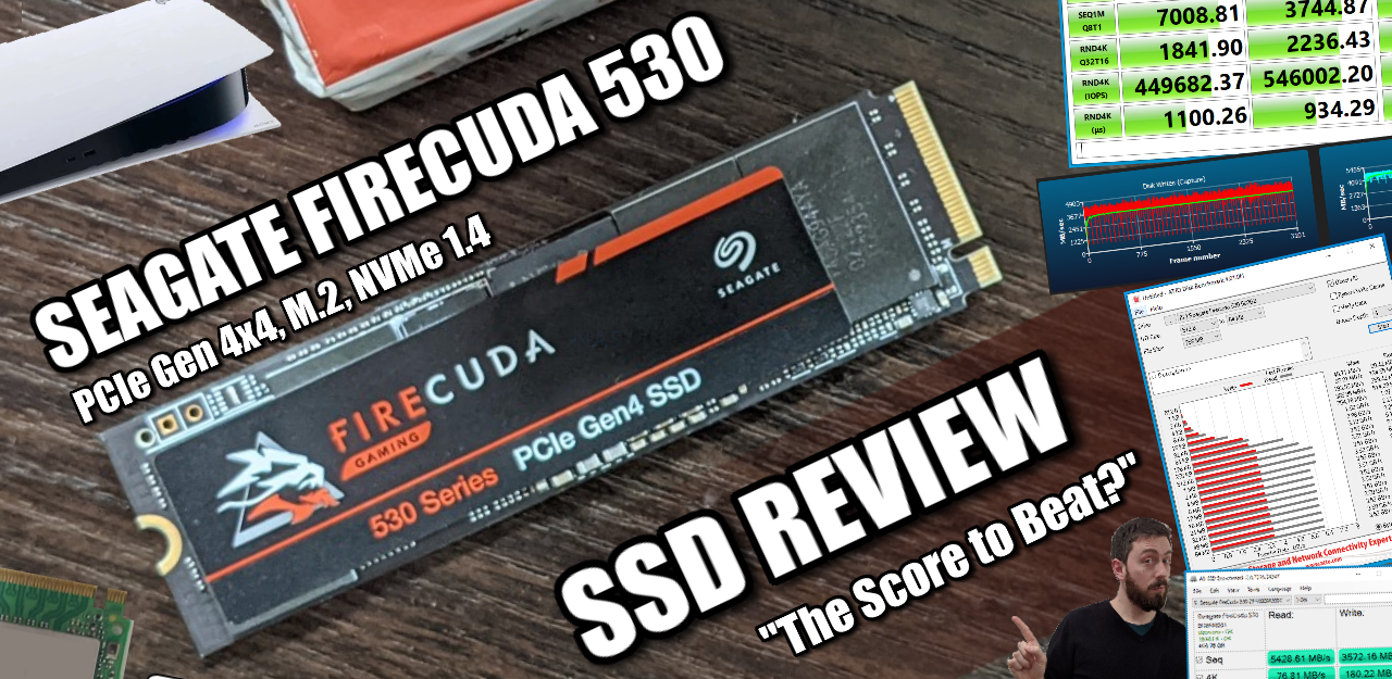 Disque SSD 1 To Gen.4 NVMe Seagate M.2 FireCuda 530 avec