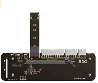 TVS-672XT GPU via M.2 slot and adapter –