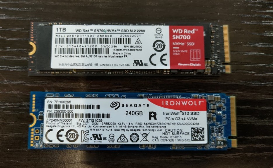 WD Red SN700 1TB NVMe SSD for NAS devices, with robust system