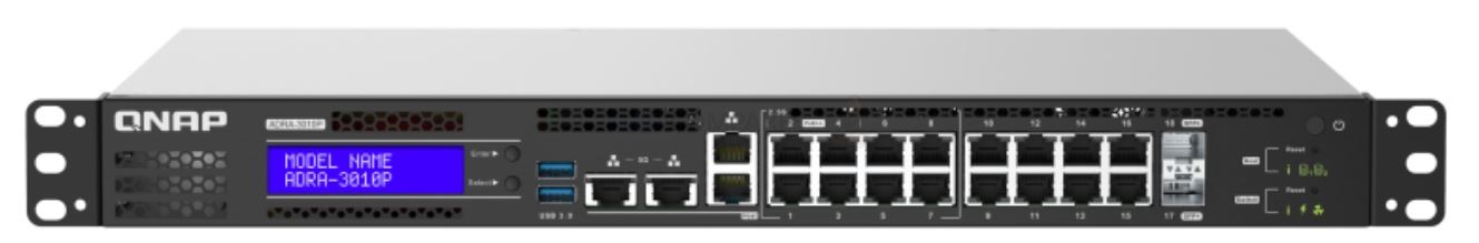 ADRA-3010P Managed 18 port Rackmount PoE switch with 2x10GbE, M.2, SATA