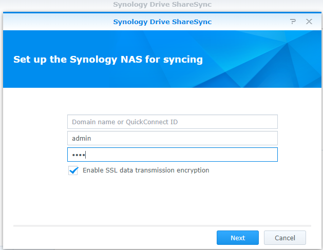 How to enable two-way SYNC between local and remote Synology NAS with Encrypted Connection