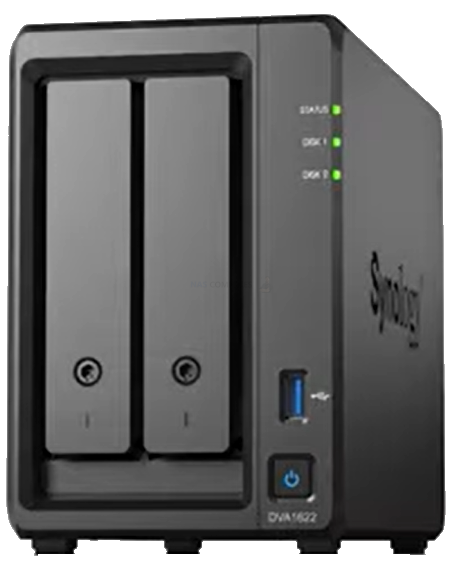 Synology DVA1622 AI Powered NVR 2-Bay for Business & Prosumers