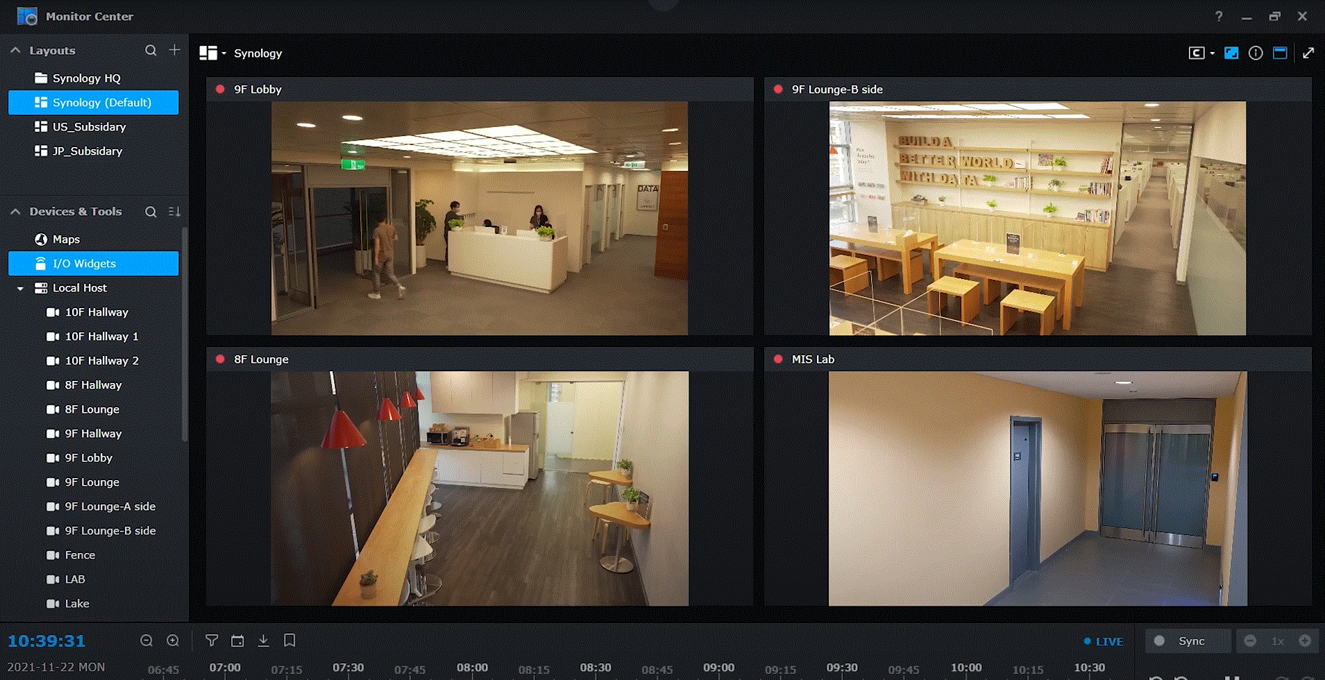 Synology surveillance store station camera support