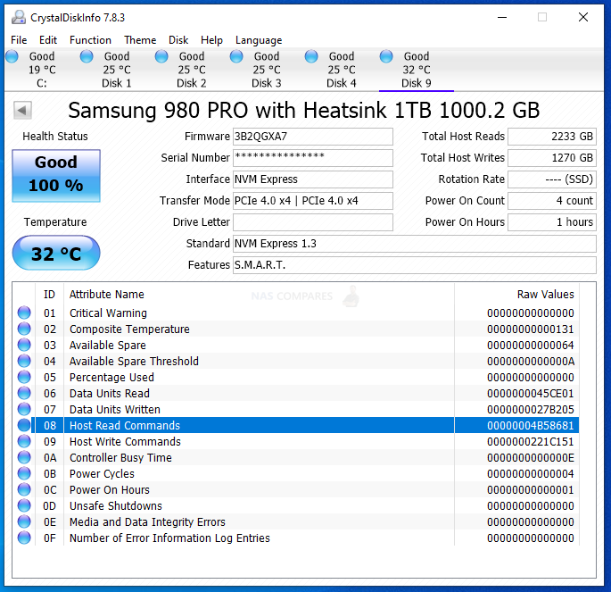 Samsung SSD 980 PRO M.2 PCIe NVMe 1TB with heatsink