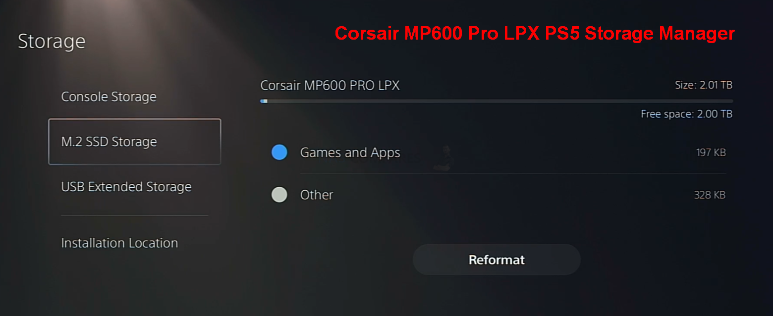 Corsair MP600 PRO LPX M.2 2280 1TB PCI-Express 4.0 x4, NVMe 1.4 3D Internal  Solid State Drive (SSD) CSSD-F1000GBMP600PLP, Optimized for PS5 