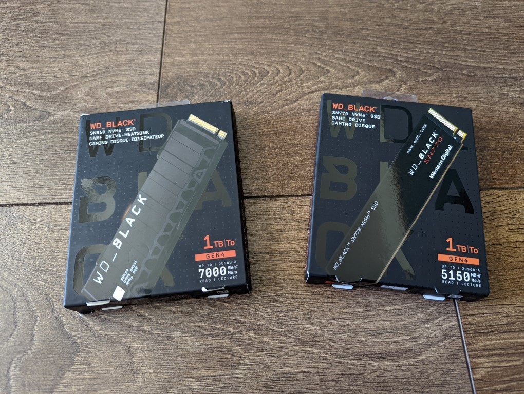 WD BLACK SN770 1TB SSD PCIe Gen4 NVMe