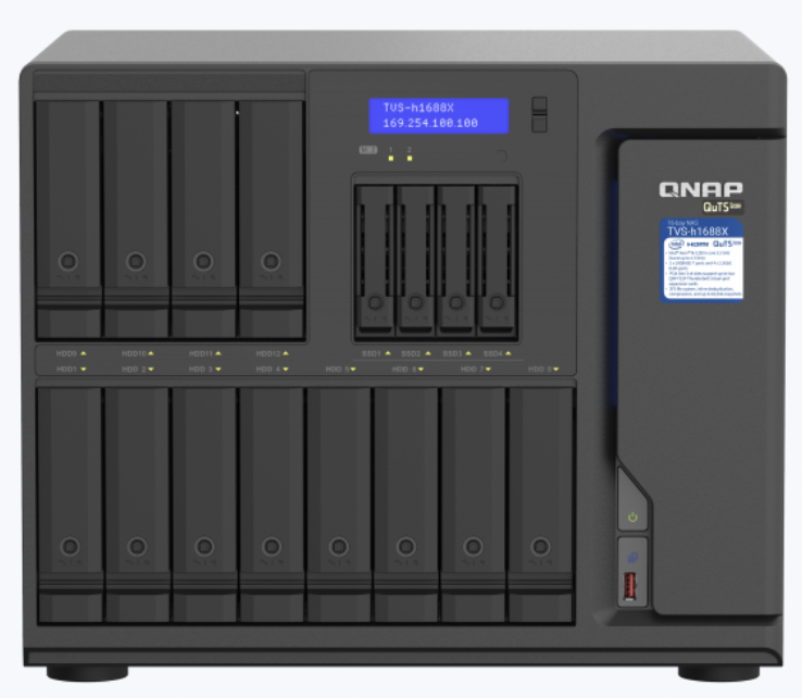 QNAP TS-1655 NAS 12/16-Bay NAS Drive – MASSIVE ZFS Desktop Storage