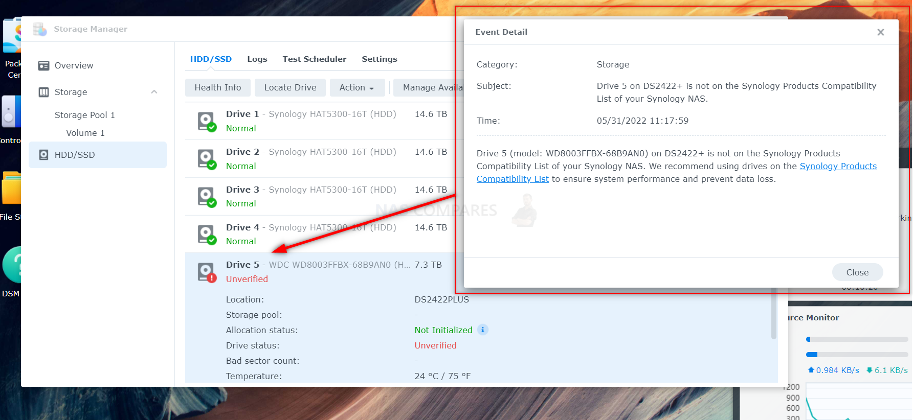 Resonate Støt Åre Synology 2022 & 3rd Party Hard Drives – Can You Still Use Them? – NAS  Compares