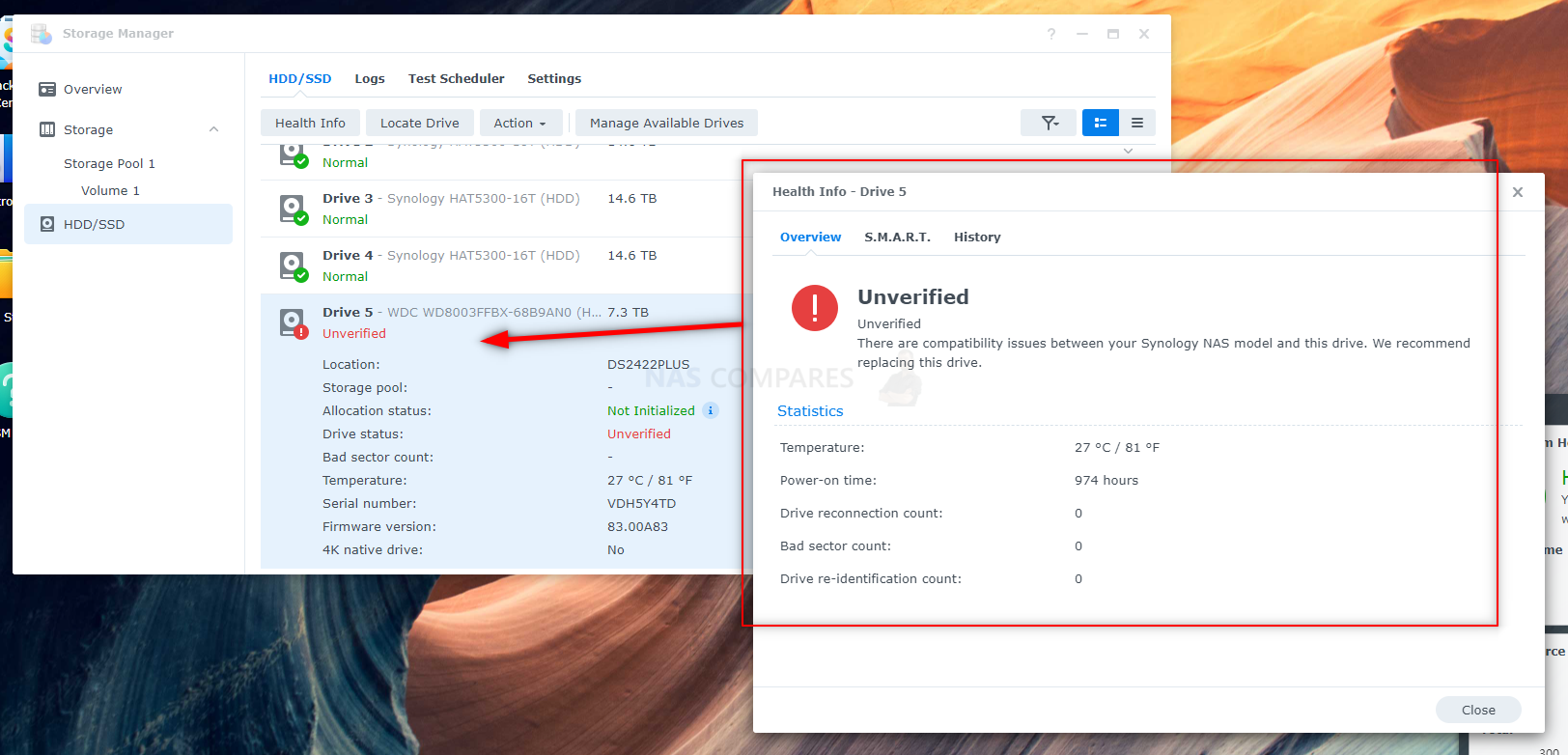 Resonate Støt Åre Synology 2022 & 3rd Party Hard Drives – Can You Still Use Them? – NAS  Compares