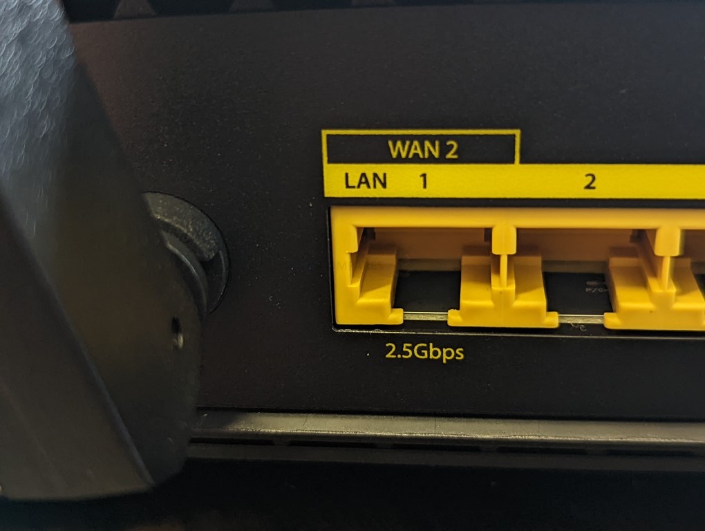 Prise ADSL vers un switch