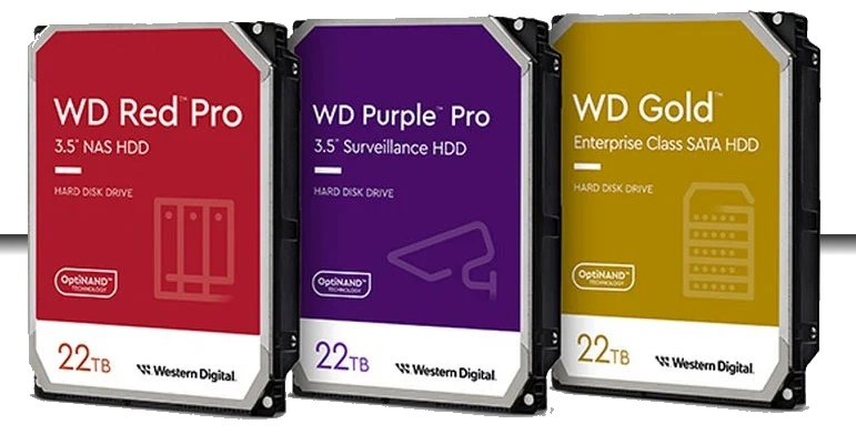 WD 22TB HDDs Released! Featuring the WD Gold WD221KRYZ, WD Red