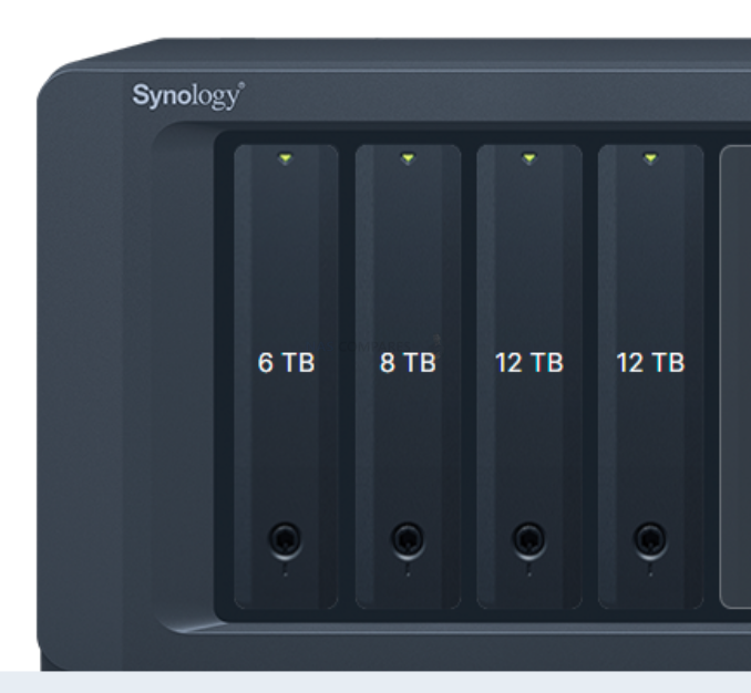Synology SHR not using all available space